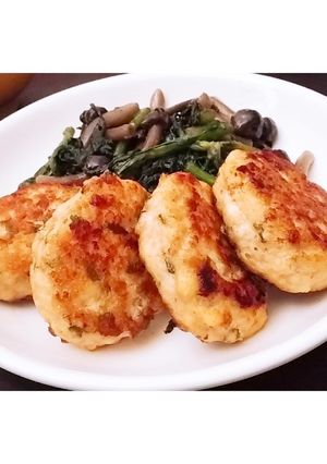 明太子と大葉のカリカリ豆腐ハンバーグ-レシピのメイン写真