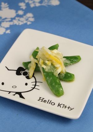 レンジで簡単！スナップエンドウ檸檬バター-レシピのメイン写真