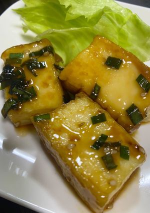 やわらか食感!厚揚げのニラダレ煮-レシピのメイン写真