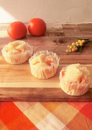 トマトゴロゴロ～トマトチーズ蒸しパン-レシピのメイン写真