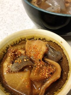 牛すじと大根とこんにゃくの土手煮風煮-レシピのメイン写真