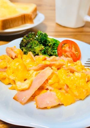 ふわとろ♡ベーコン玉子の醤油マヨソテー-レシピのメイン写真
