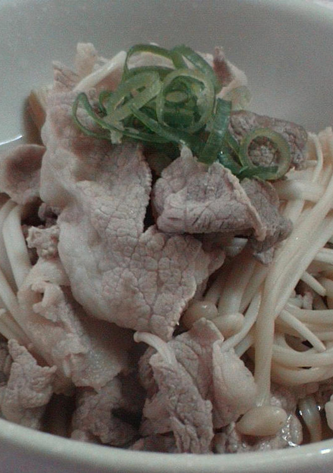 とってもヘルシ－な豚肉とえのきの煮浸し☆-レシピのメイン写真