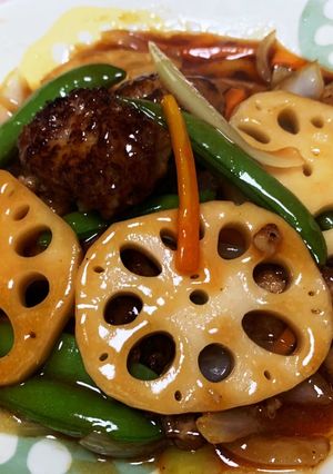 れんこんが主役の甘酢あんかけ-レシピのメイン写真