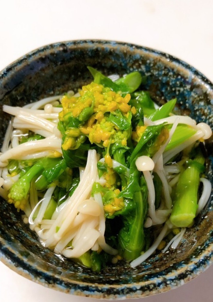 菜の花とえのきのお出汁漬け-レシピのメイン写真