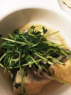 豆苗と厚揚げのさっと煮-レシピのメイン写真