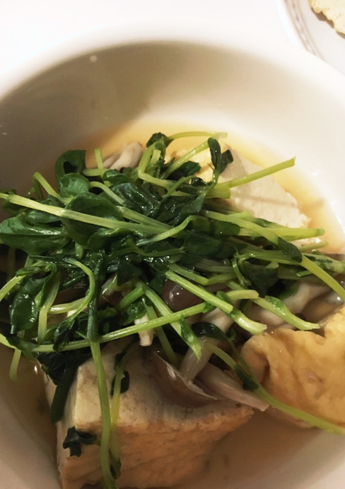 豆苗と厚揚げのさっと煮-レシピのメイン写真
