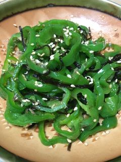 ピーマンと塩昆布の和え物-レシピのメイン写真