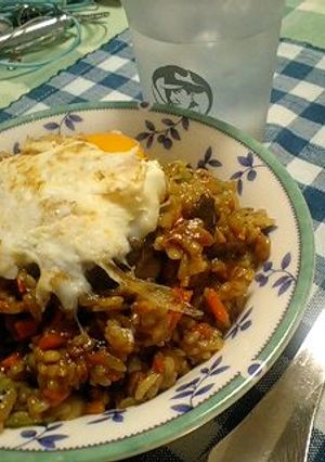納豆カレー炒飯-レシピのメイン写真