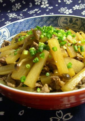 大根とお肉のこっくり炒め煮-レシピのメイン写真