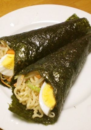 海苔巻きラーメン野菜サラダ-レシピのメイン写真