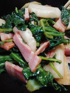 ベーコンとかぶキャベツバター醤油炒め-レシピのメイン写真