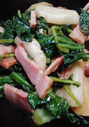 ベーコンとかぶキャベツバター醤油炒め-レシピのメイン写真