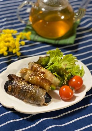 超絶簡単アボカドと茄子の肉巻き照り焼き-レシピのメイン写真