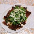 黒酢ソースのカルパッチョ