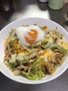 サッポロ一番ごま醤油チーズ焼きラーメン-レシピのメイン写真