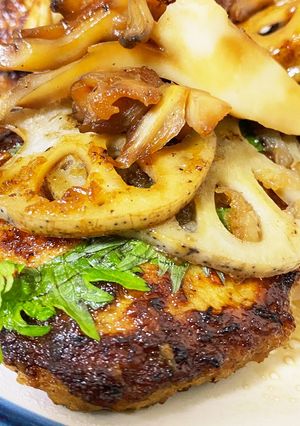 簡単！時短！豚ひき肉の甘辛ハンバーグ-レシピのメイン写真