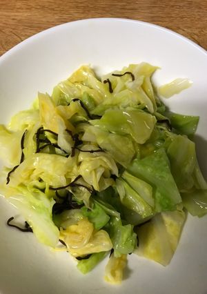 ずぼら　キャベツ塩昆布和え　大量消費-レシピのメイン写真