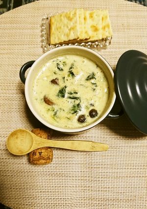 キノコ豆乳味噌スープ-レシピのメイン写真