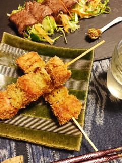 ネギと魚ニソ串揚げ-レシピのメイン写真