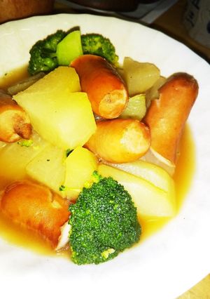♥ハヤトウリor蕪とウインナーのスープ煮-レシピのメイン写真
