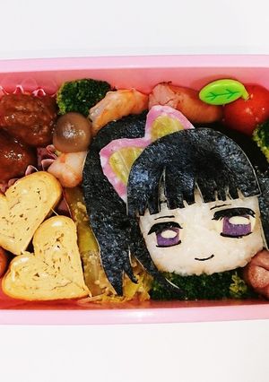 鬼滅♪キャラ弁♪栗花落カナヲぺたん娘Vr-レシピのメイン写真