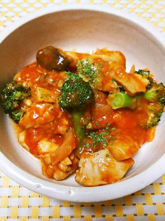 ジュースで簡単♫鶏もも肉のトマト煮-レシピのメイン写真