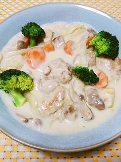 簡単ルウなし♡鶏もも肉のクリームシチュー-レシピのメイン写真