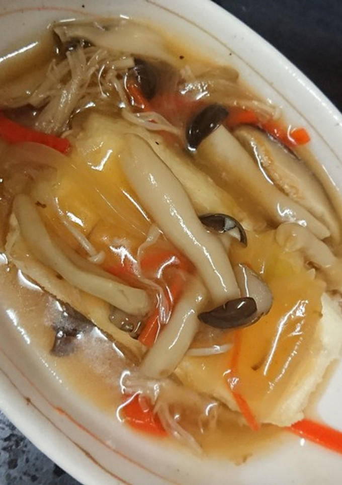 きのこ餡の揚げ出し豆腐-レシピのメイン写真