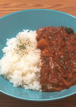 鯖と牛豚の旨味！トマトのサバ缶挽肉カレー-レシピのメイン写真