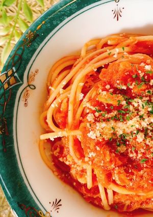 【包丁いらず】ツナのトマトチーズパスタ-レシピのメイン写真