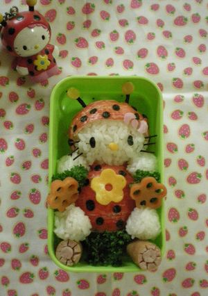 てんとう虫キティー☆キャラ弁-レシピのメイン写真