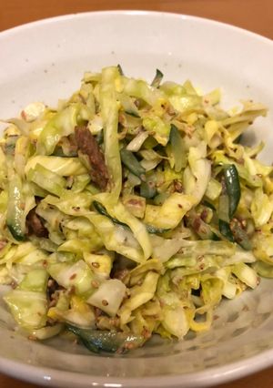 さんまのかば焼き缶とキャベツのサラダ-レシピのメイン写真