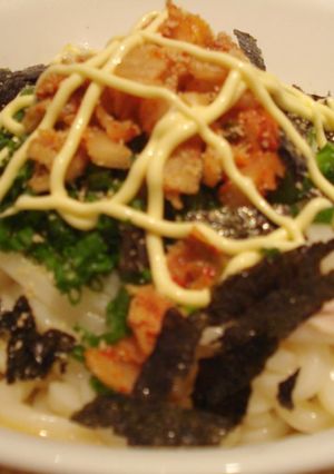 激ウマみそゴマダレ冷しゃぶキムチうどん☆-レシピのメイン写真