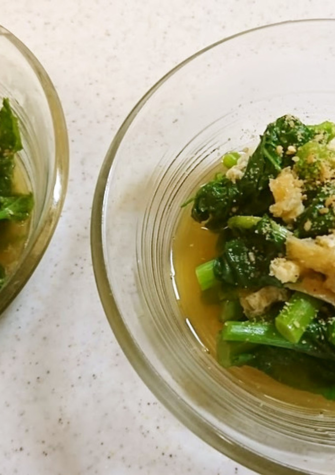 菜の花（菜花）と油揚げのだし煮-レシピのメイン写真
