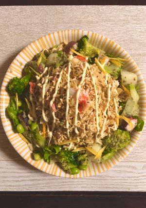 ごま味インスタント麺で無限ポリポリサラダ-レシピのメイン写真