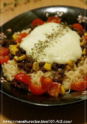 ラーメンで♡チーズソースのキーマカレー-レシピのメイン写真
