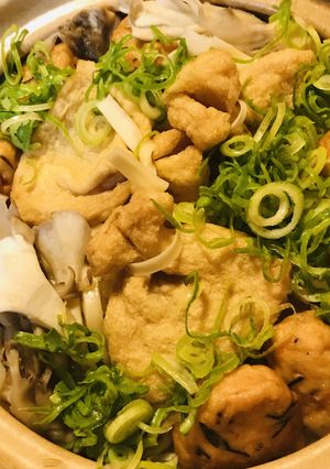 めんつゆベースのうどん鍋●練り物を加えて-レシピのメイン写真