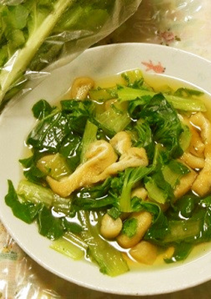 真菜とお揚げの炊いたん-レシピのメイン写真