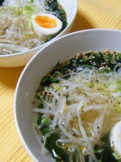 わかめスープdeにゅうめん★-レシピのメイン写真