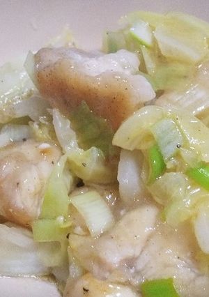 安い！簡単！鶏むね肉とキャベツのねぎ塩☆-レシピのメイン写真