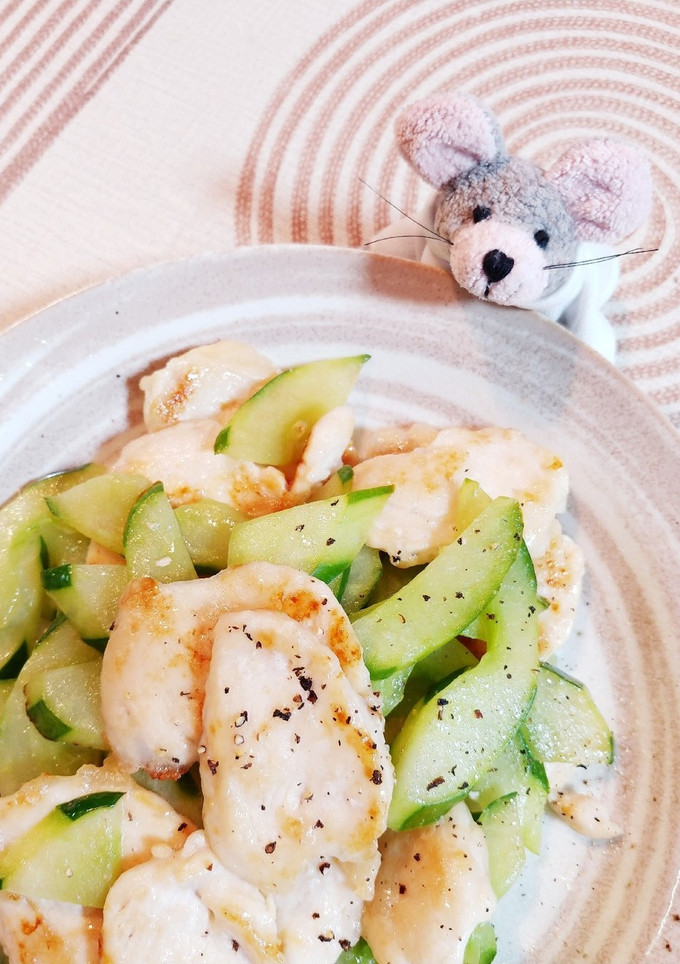 鶏むね肉ときゅうりの塩炒め-レシピのメイン写真