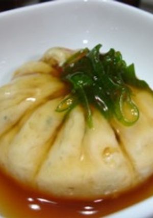レンジでチンするだけ！豆腐の茶巾蒸し-レシピのメイン写真