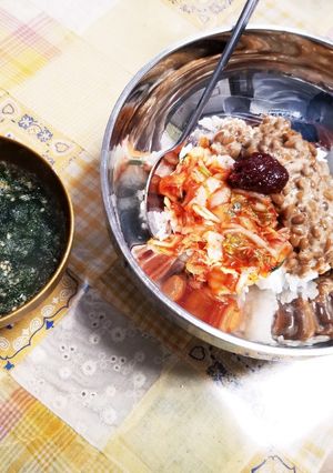 簡単キムチビビンバ風-レシピのメイン写真