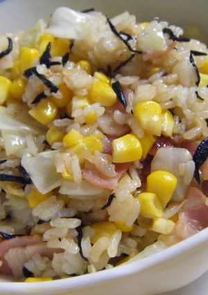 しゃきしゃきコーンのガーリック炒飯-レシピのメイン写真