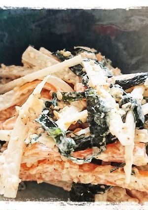 刻み海苔たっぷりのごぼうサラダ-レシピのメイン写真