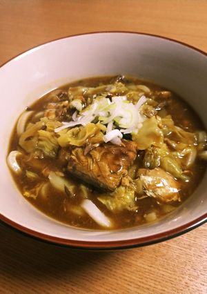 鯖缶の旨味たっぷりなカレーうどん&蕎麦-レシピのメイン写真