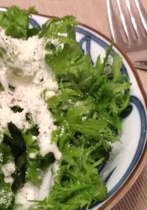 簡単！美味しい！わさび菜のサラダ-レシピのメイン写真