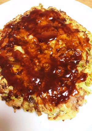 スーパー大麦入り大量キャベツのお好み焼き-レシピのメイン写真