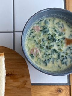 ほうれん草の豆乳スープ-レシピのメイン写真